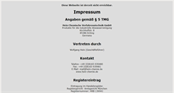 Desktop Screenshot of industrielle-abwasserreinigung-hein.de
